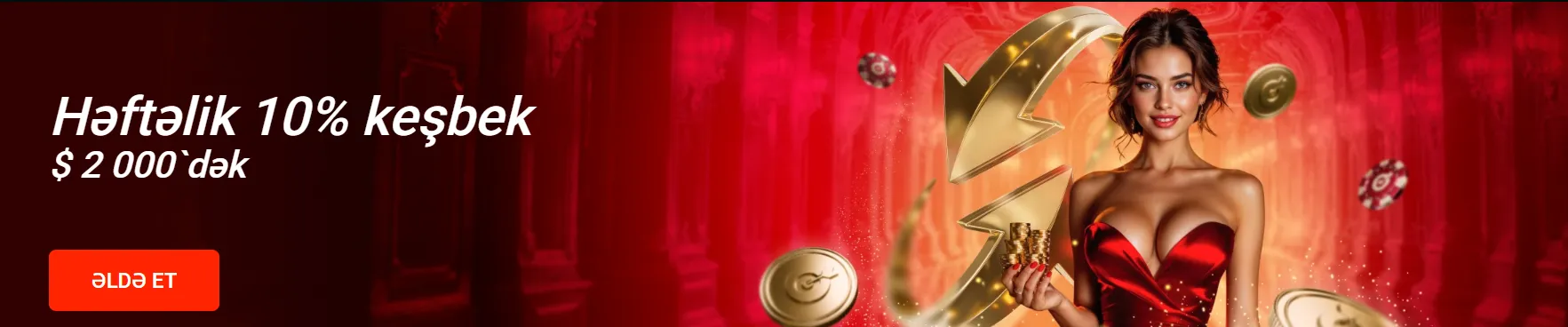 Pinco Casino Həftəlik Cashback